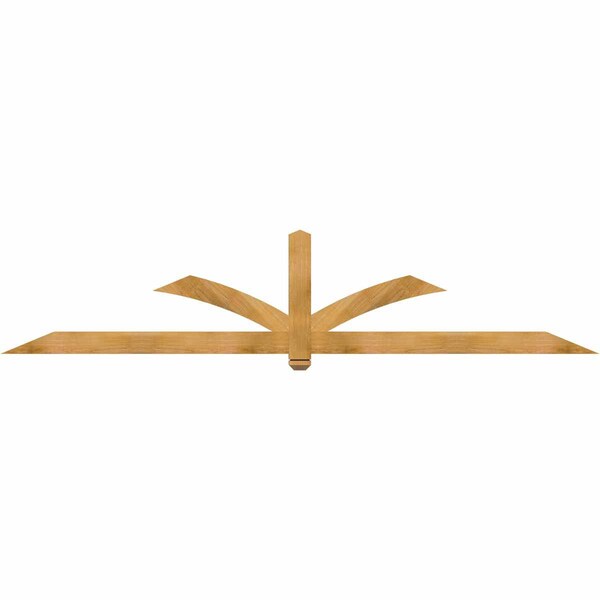 Ekena Millwork Redmond Rough Sawn Timber Gable Bracket, Western Red Cedar, 108"W x 22"H x 2"D x 4"F, 5/12 Pitch GBW108X22X0204RED00RWR - main